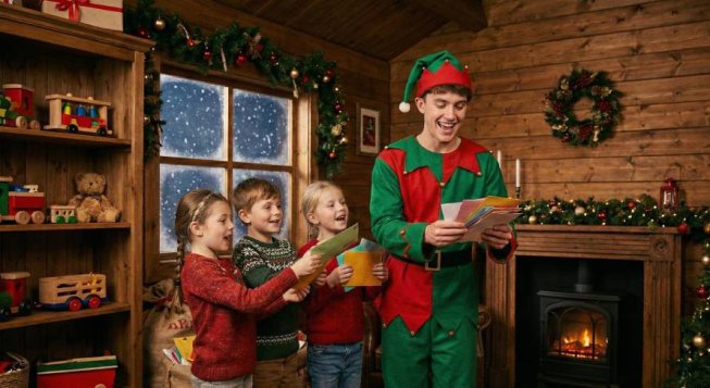 Elfo con i bambini ©Gemini per mentelocale