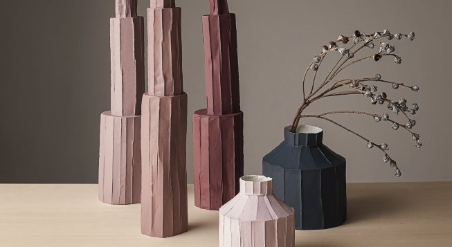 Paola Paronetto, Vasi in paper clay coll (Pistilli e Fide vasi)