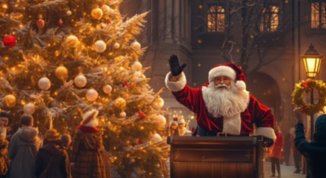 Villaggio di Babbo Natale a Villa Serra di Comago 2025 con albero, gastronomia e attività