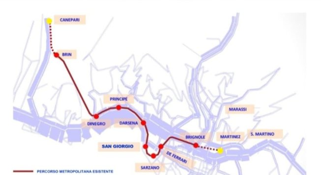 Nuove tratte metropolitana ©Comune di Genova