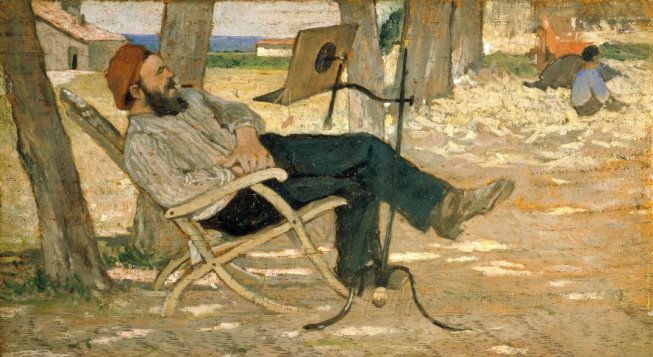 Giovanni Fattori, Diego Martelli a Castiglioncello, 1867, courtesy Francesca Dini, Firenze