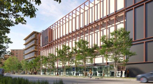 Centro di produzione multimediale Rai visto da via Colleoni (rendering)