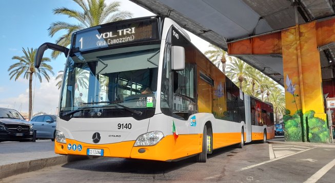 Bus 1 di Amt ©facebook.com/amtgenovatrasportopubblico