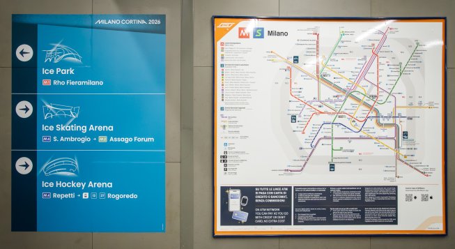 Mappa della metropolitana di Milano per le Olimpiadi 2026