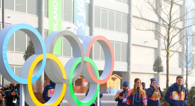Cerchi Olimpici all'Arena Santa Giulia