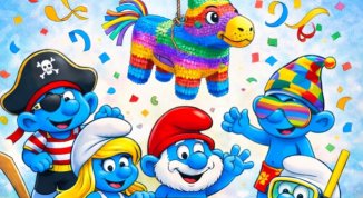 Carnevale dei Puffi alle Piscine di Pra' con maschere e giochi