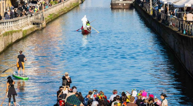 Carnevale sul Naviglio Grande