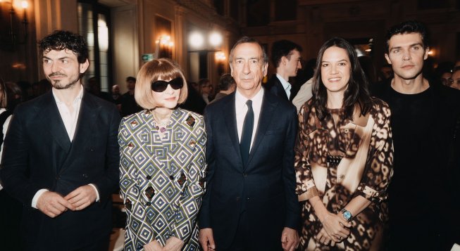 Tommaso Sacchi, Anna Wintour, Beppe Sala, Francesca Ragazzi e Roberto Bolle