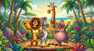 Fuga da Madagascar, spettacolo per bambini