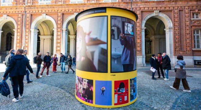 Installazione a Palazzo Carignano ©Margherita Borsano