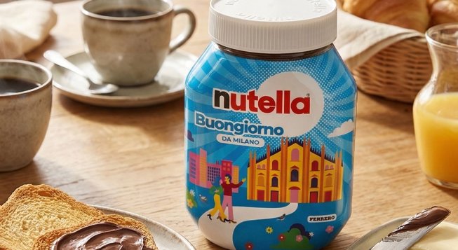 Nutella Buongiorno 2026: il vasetto dedicato a Milano