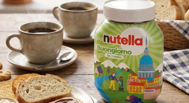Nutella Buongiorno 2026: il vasetto dedicato a Torino