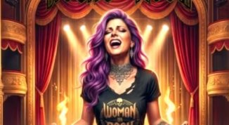 Woman in rock