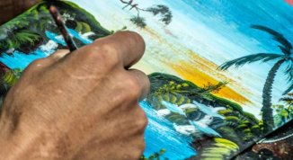 Slow art: cartoline dal mondo, laboratorio di pittura