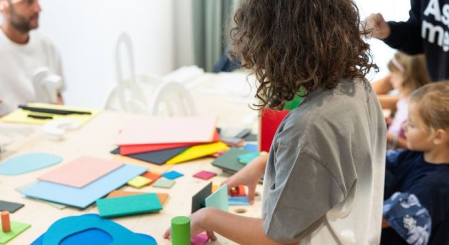 Laboratorio per bambini alla Triennale © Gianluca Di Ioia