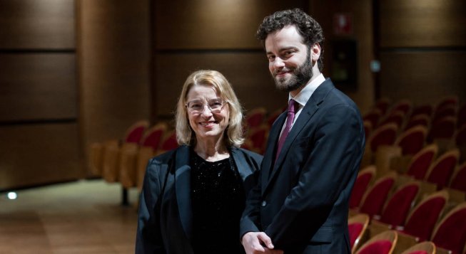 Ambra Redaelli e Emmanuel Tjeknavorian © Orchestra Sinfonica di Milano