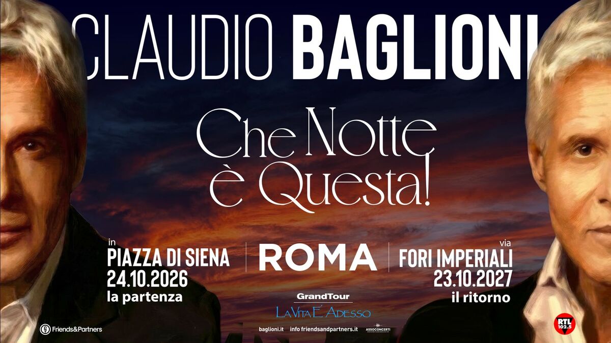 Claudio Baglioni in concerto all'Arena Estiva Fiera di Bergamo
