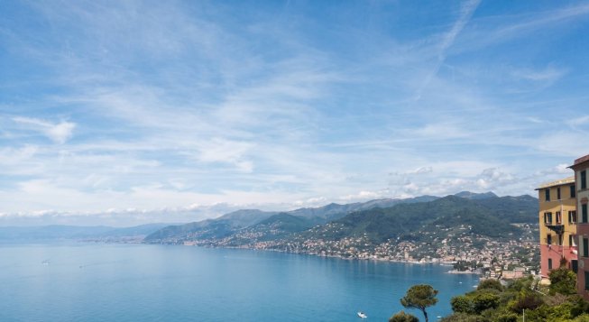 Il panorama dalla chiesa di san Rocco di Camogli ©Paola Popa
