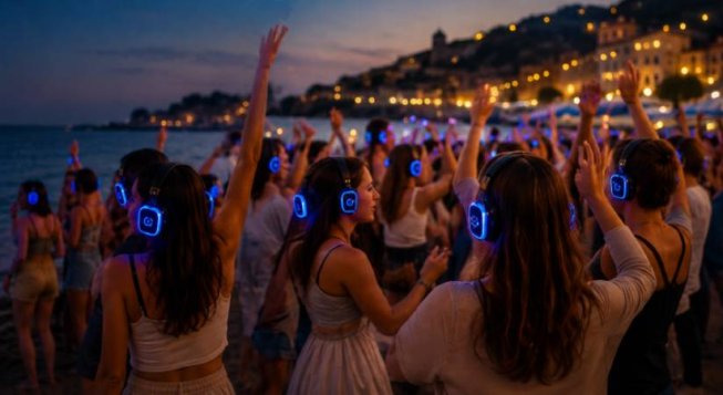 Silent disco © ChatGPY per Mentelocale.it
