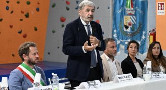 Bucci in Val d'Aveto: «In Liguria la prima scuola delle professioni di montagna»