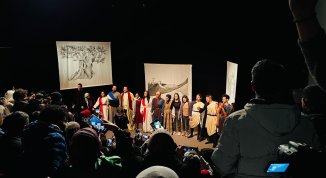 Palestinesi sono i tuoi occhi, spettacolo di autori di Gaza con la compagnia Anqa