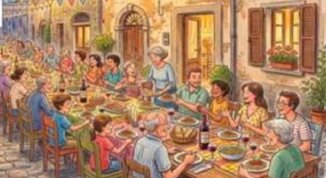 Cena Condivisa a Marassi con grandi tavolate, musica e banchi