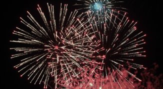 Fuochi d'artificio a Busalla per la festa patronale