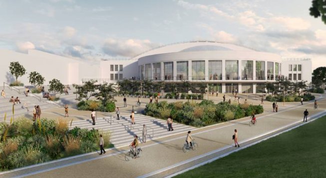 Render Nuova Biblioteca Centrale di Torino, gli esterni