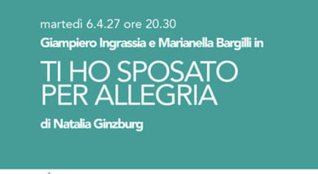 TI HO SPOSATO PER ALLEGRIA