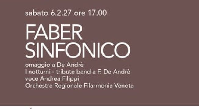 FABER SINFONICO: OMAGGIO A DE ANDRE'