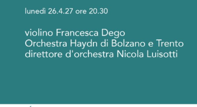FRANCESCA DEGO VIOLINO / ORCHESTRA HAYDEN
