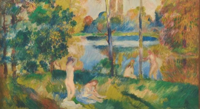 Renoir, Paesaggio fluviale con bagnanti, 1885 ca. ©Ruland Photodesign