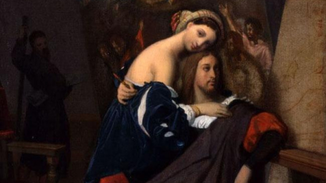 Jean Auguste Dominique Ingres, Raffaello e la Fornarina, 1848