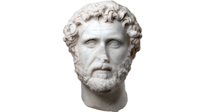 Ritratto di Antonino Pio, marmo lunensa, II sec. d.C., Museo Nazionale Romano