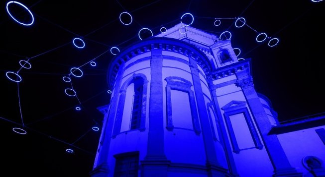 Rebecca Horn, Piccoli spiriti blu, 1999, Monte dei Cappuccini, opera permanente. Fotografia di Roberto Cortese 2018 © Archivio Storico della Città di Torino