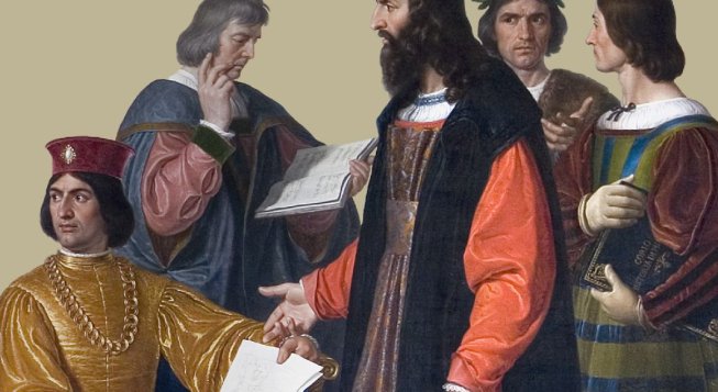 Giuseppe Diotti, La corte di Lodovico il Moro (particolare), 1823. Lodi, Museo Civico © Mauro Ranzani