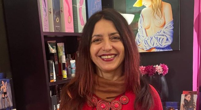 Sonja Berti, titolare della sexy boutique Melanie Brun