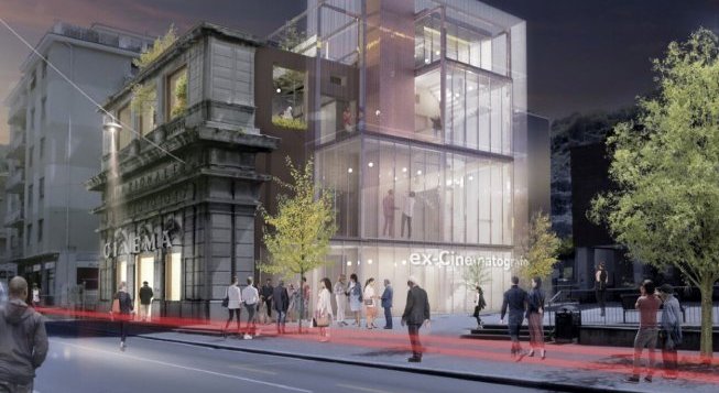 Render del nuovo Cinema a Molassana