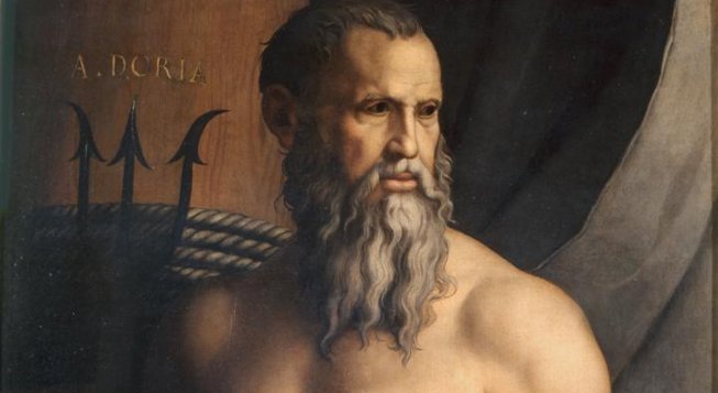 Ritratto di Andrea Doria nelle vesti di Nettuno (1540 ca.), Agnolo Bronzino, Pinacoteca di Brera
