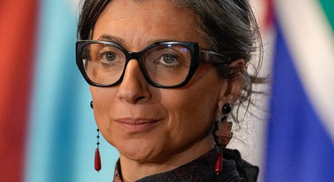 Francesca Albanese © Fotografía oficial de la Presidencia de Colombia - Andrea Puentes/wikipedia.org