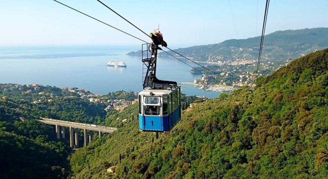 Funivia Rapallo - Montallegro ©facebook.com/ComuneRapallo