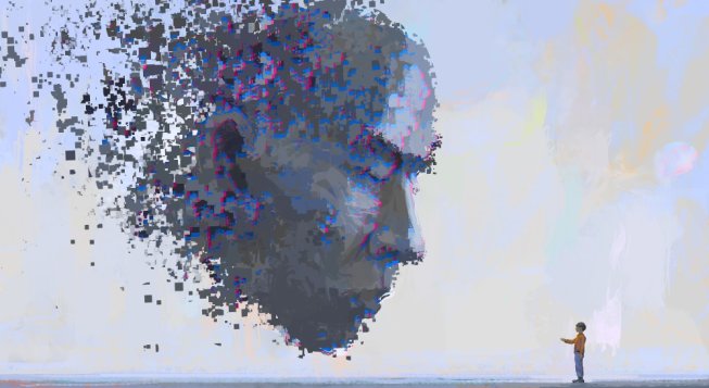 Comunicazione virtuale e realistica, illustrazioni futuristiche, pittura digitale ©liuzishan Freepik