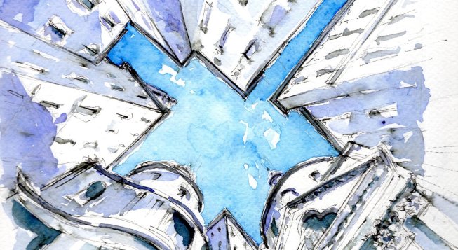 Acquerello realizzato da Patrizia Pittaluga