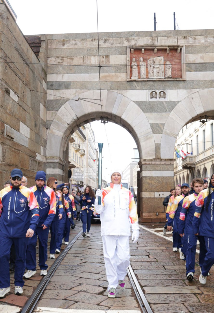 Fiamma Olimpica a Milano: giorno 2 (Federica Pellegrini)