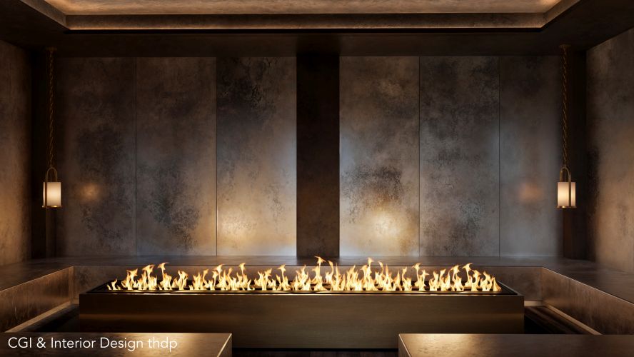 Sala fuoco © Cgi & Interior Design Tdhp