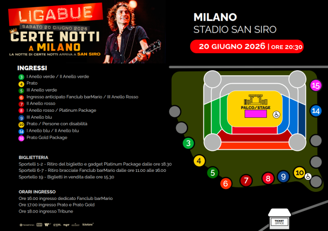 Mappa Ligabue