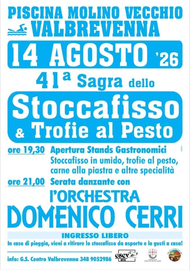 Sagra dello stoccafisso in val brevenna