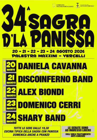 locandina sagra d'ia panissa