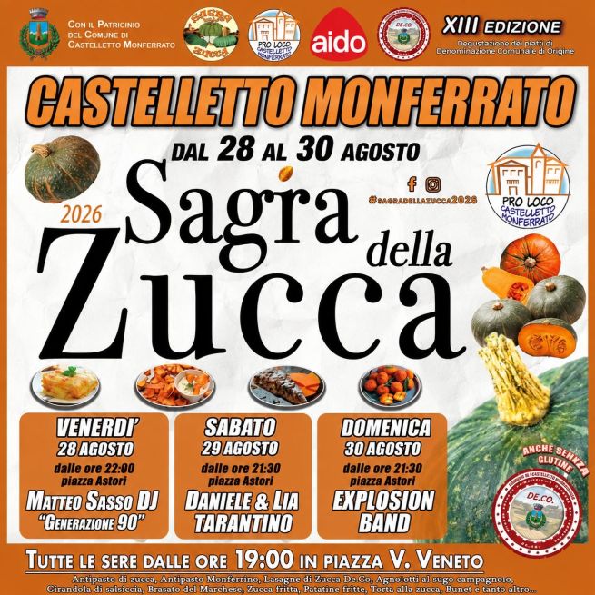 locandina sagra della zucca - castelletto monferrato