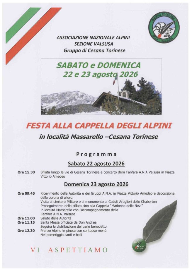 locandina festa degli alpini